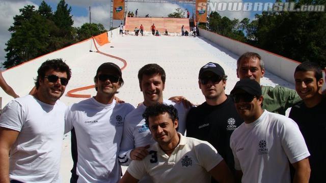 Moruzzi, Alair, Lalau, Junior, Dany, Hans, Dinho e Tony