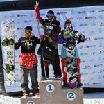 Pódio Slopestyle - Categoria Aspirantes